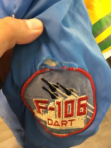 True Vintage 70s Cold War USAF 48th FIS F-106 Tazlanglian Devils Jacket 22x28 - Picture 5 of 7