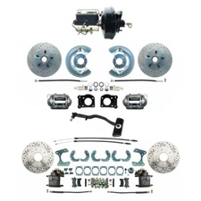 CJ Classics Power Disc Brake Conversion Kit Front And Rear With Drilled/Slott...