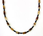HSN Jay King Sterling Silver Brazilian Agate 36" Banded Necklace — photo 4