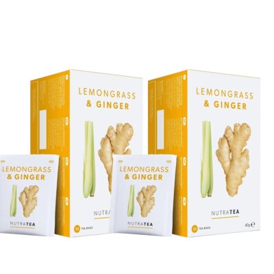 Nutra Tee Zitronengras & Ingwer Kräutertee 20 Teebeutel - DOPPELPACK