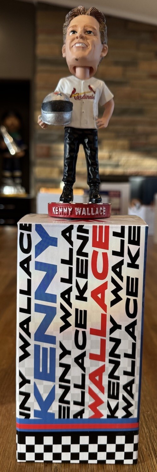 NEW St. Louis Cardinals Kenny Wallace WWT Racing SGA Theme Bobblehead 5/20/24!