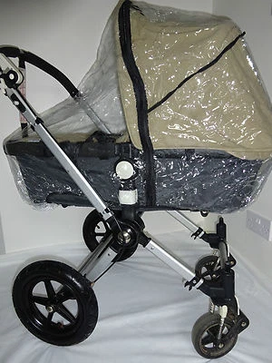New RAINCOVER Zipped to fit Bugaboo Fox Carrycot & Pushchair Seat Unit