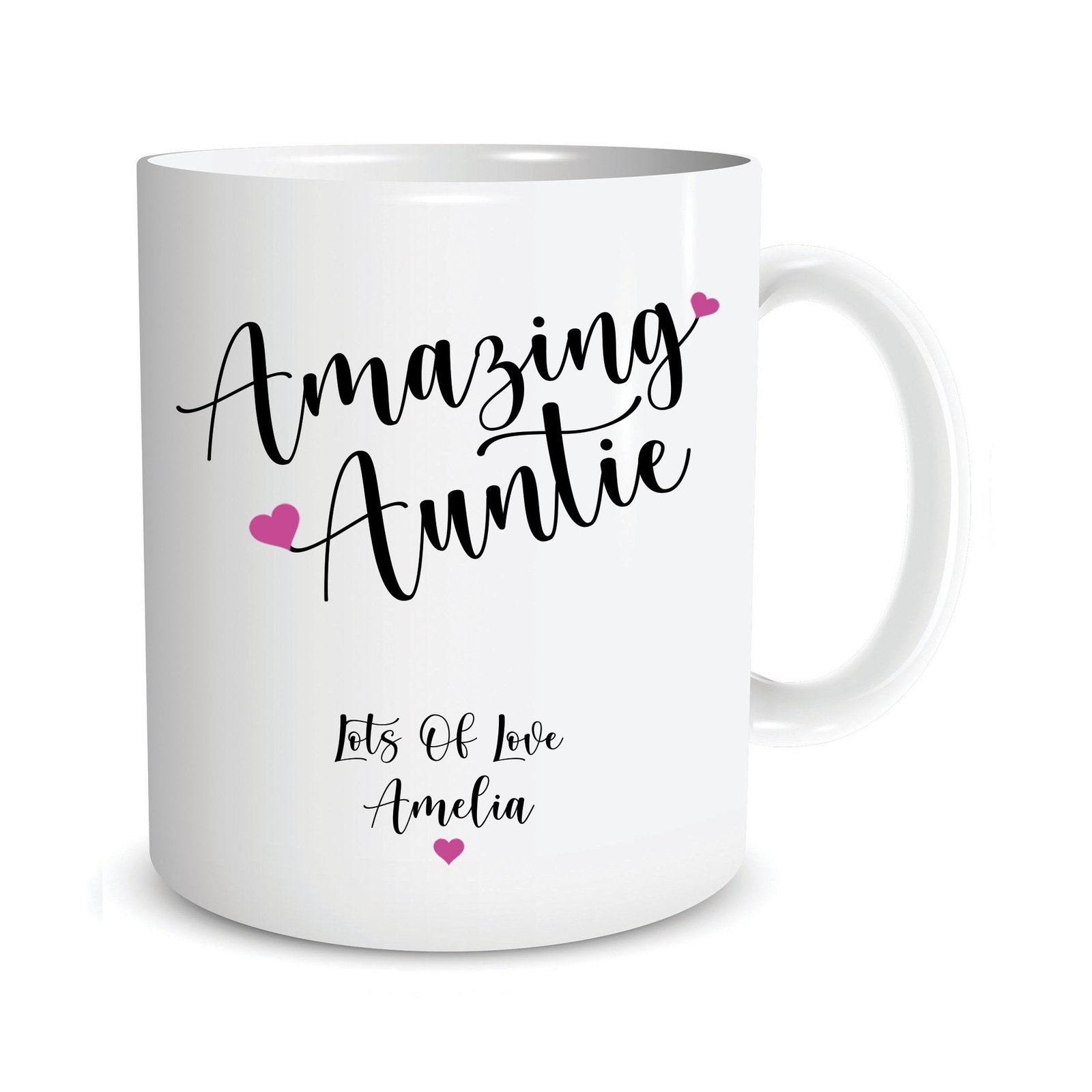 Personalised Gift For Auntie Amazing Auntie Custom Coffee Mugs Tea Cup Christmas