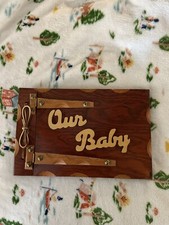 Vintage Wooden Baby Album Unique Gift 
