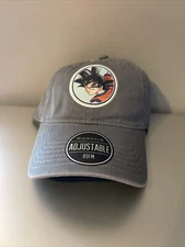Bioworld Anime Gray DragonBall Z Goku Hat Cap Adjustable Strap Size New Unisex
