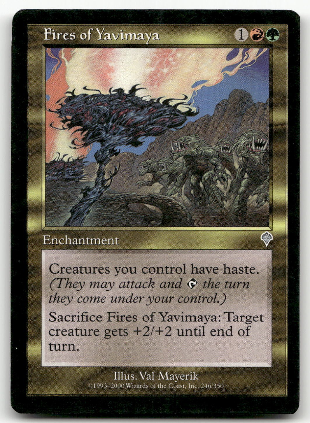 Fires of Yavimaya #246 (LP) Invasion INV Magic MTG