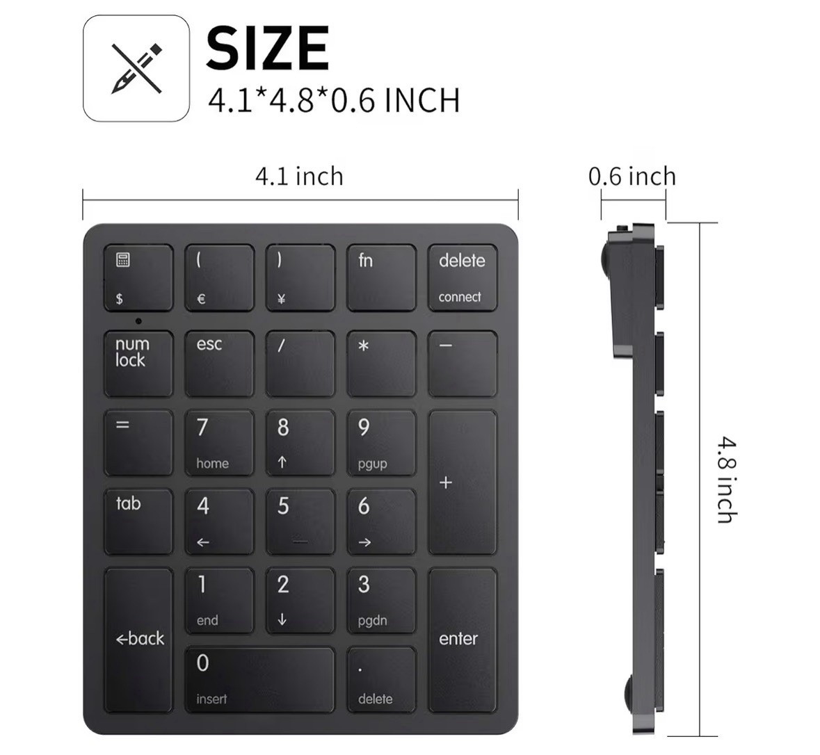 Havit Smart 26 Mini Bluetooth Numerical Keypad , Wireless Re