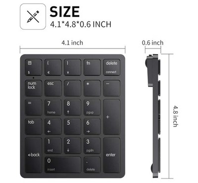 Havit Smart 26 Mini Bluetooth Numerical Keypad , Wireless Rechargeable