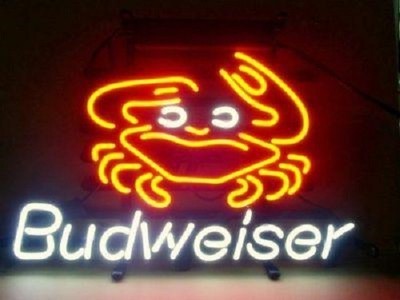 Crab Beer 20''x16'' Neon Sign Lamp Light Bar Club Party Restaurant Display NM