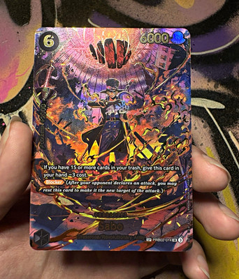 Bandai One Piece CCG EN Sabo SP PRB02-014 SR Foil 6000 Power Cost 6