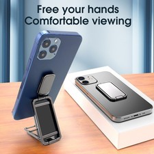 Foldable Mobile Phone Holder Ring Retractable Desktop Car Stand Magnetic A