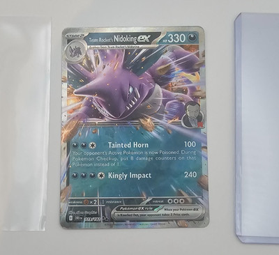 Team Rocket's Nidoking ex 119/182 Destined Rivals Pokemon Card #2 Combined P&P