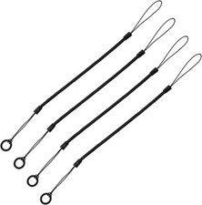 Mini Skater Plastic Elastic Tether Lanyard for Stylus Pens 8.66-inch, Black