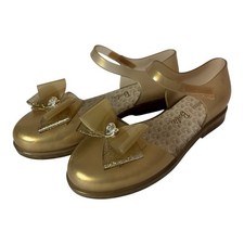 Mini Melissa Amy X Barbie Sandals, Beige Kids Girls Size US 4 EU 35
