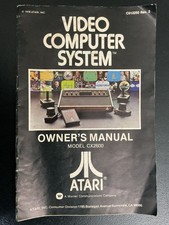 Atari 2600 Owner's Manual CX2600 System Console Instruction Manual Only