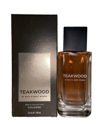 Bath & Body Works Original TEAKWOOD Cologne For Men 3.4 fl oz / 100 ml NIB HTF