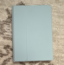 Bluetooth Keyboard Folio/Case for Tablet w/ Keyboard, Blue White Cover