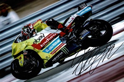 Marco Bezzecchi #72 22-24 Mooney VR46 Racing MotoGP Fahrer signiert 12x8 Foto + COA