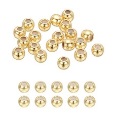 20Pcs 3mm Positioning Spacer Beads, 14K Gold