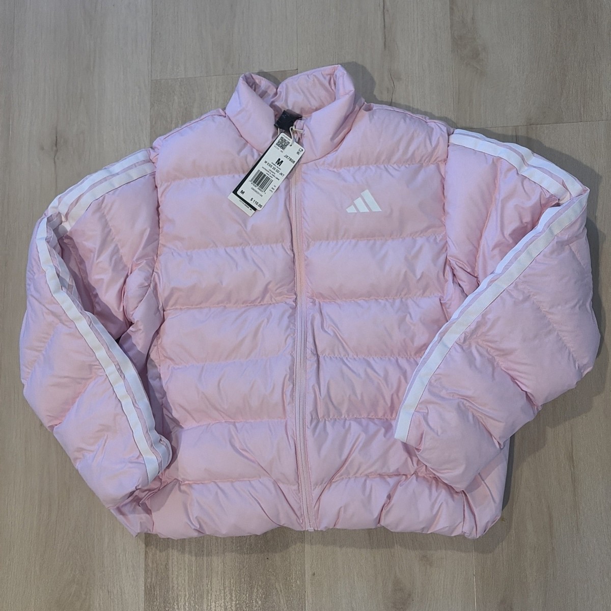 NWT Adidas Essentials CLIMAWARM 3-Stripes Synthetic Down Jacket 
