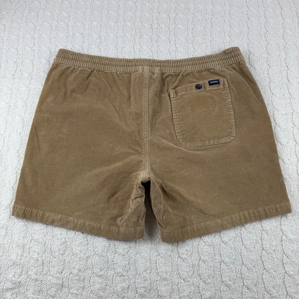 Pantalones Cortos de Pana Chubbies Para Hombre XL/5.5” Marrón Cordón Cintura Elástica Foto 2 de 4