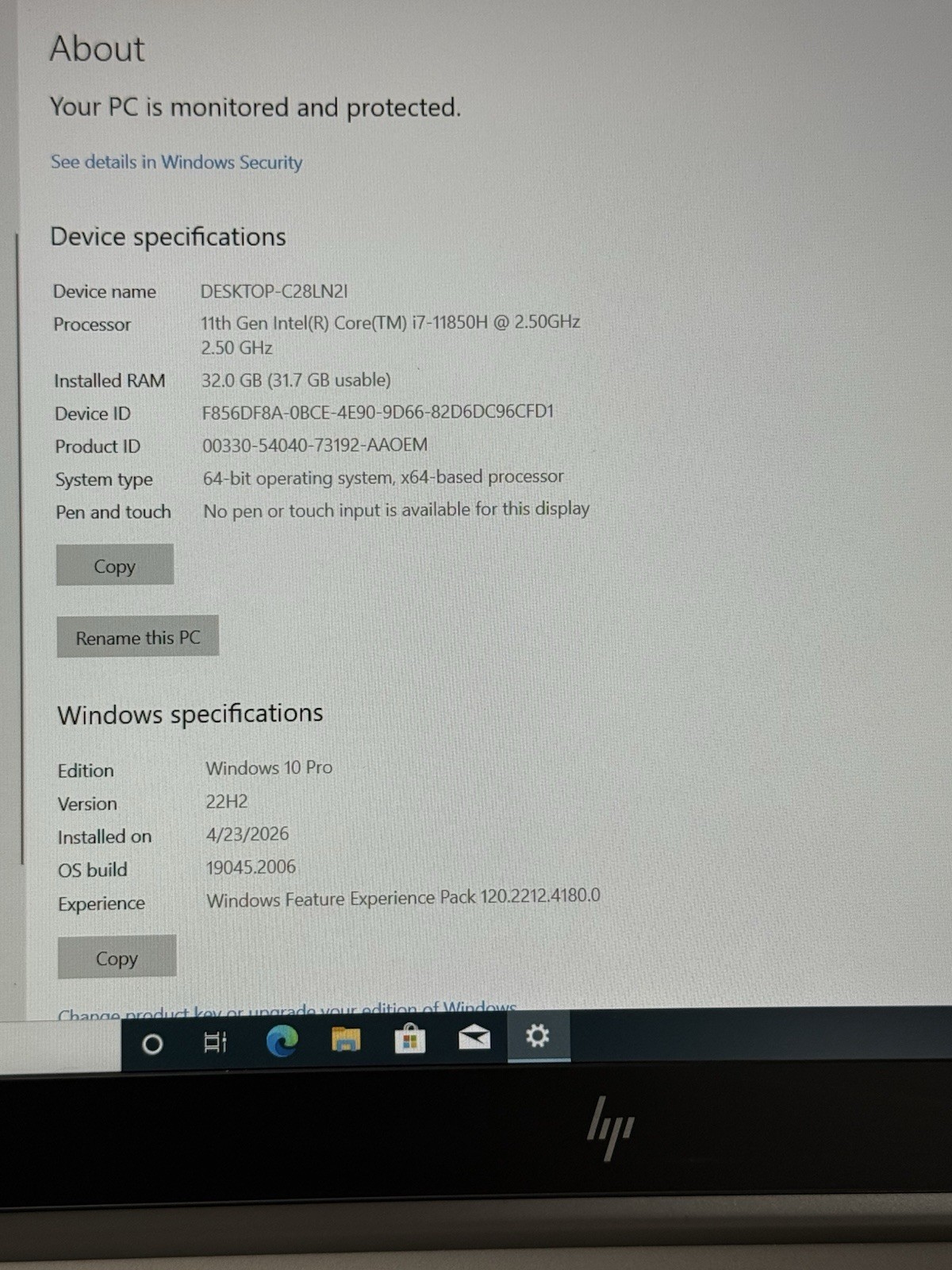 HP Zbook, 15.6-Inch Laptop, with Intel Core i7-11850H, 512 GB SSD (Solid State Drive), Windows 10 Pro