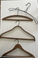 Vintage Lot Of 3 Wood Advertising And 1 Metal Hangers