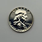 1956-P 50c PROOF Franklin Half Dollar 1/2 90% Silver Coin Philadelphia Benjamin