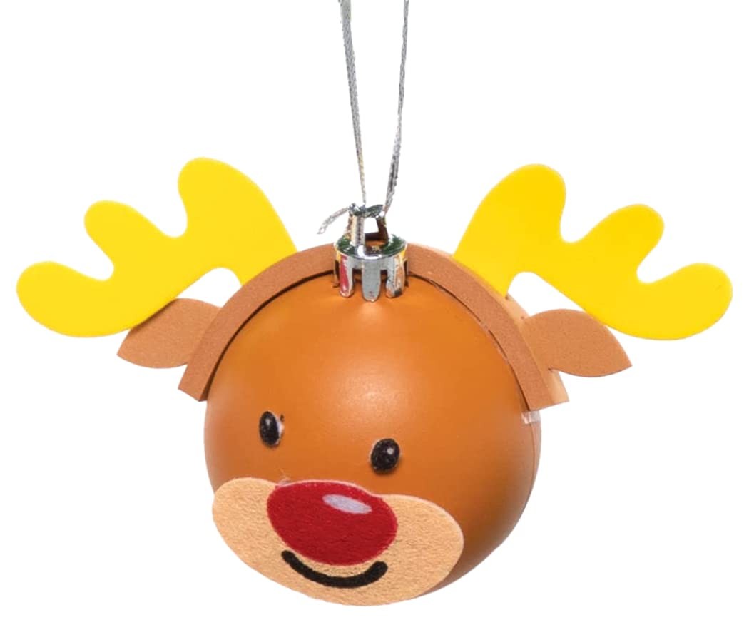 Baker Ross Kit di palline di Natale – Confezione da 6, fai la tua pallina 3eQI