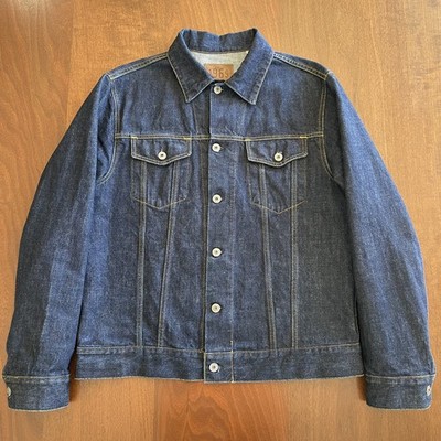 GAP 1969 Denim Dark Wash Jean Jacket Mens Medium Mint Condition Made in Italy !!