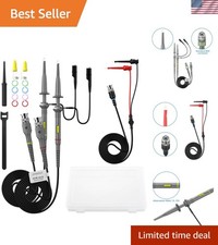 Durable 100MHz Universal Scope Probes with Interchangeable Leads - 2PC Set