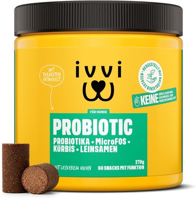 Ivvi PROBIOTIC Hunde Probiotika Als Leckerli - Hund Darmflora Aufbauen, Verbesse