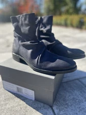 NIB John Varvatos Morrison sharpei boots Indigo mens 10