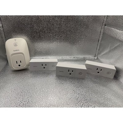 Belkin Wemo Smart Plug WiFi Enabled Home Automation Bundle 4 Pieces