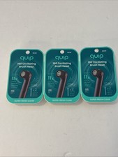 Quip 360 White Oscillation Replacement Brush Heads 6 New Sealed Soft Bristle