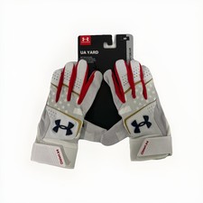New Under Armour Men  s UA Yard S  M Batting Gloves Heat gear Embossed Leather