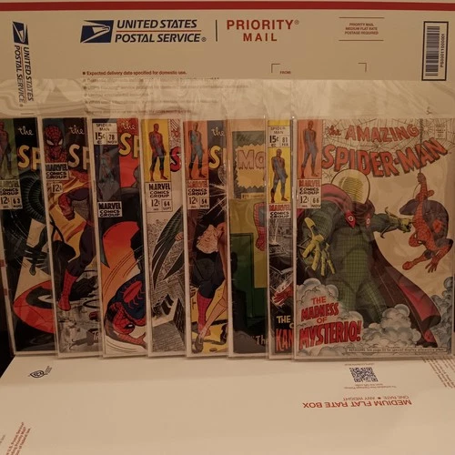Amazing Spider-man Silver Age Lot of 8 Issues #35 40 54 63 64 66 78 81 VG to FN