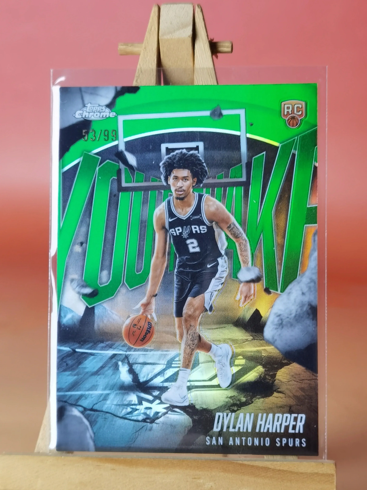 2025-26 Topps Chrome Dylan Harper 53/99 RC Youthquake Green Refractor #YQ-2 KV89