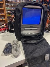 Memorex 2003 MVD2009CB 9" Portable CRT Color TV DVD Combo Remote Has DVD Error