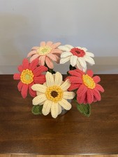 Handmade Crochet Gerbera Daisy Bouquet