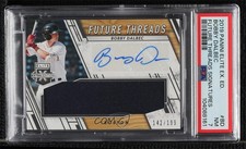 2019 Panini Elite Extra Edition Black /199 Bobby Dalbec #FTS-BD PSA 7 Auto 0e2x