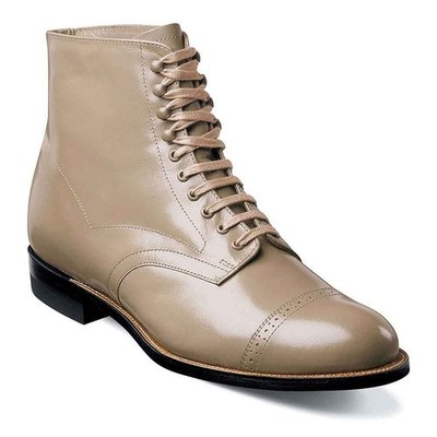 Bottes Costume Homme Stacy Adams En Cuir Taupe - Taille US 10, Largeur M, Style Classique Madison
