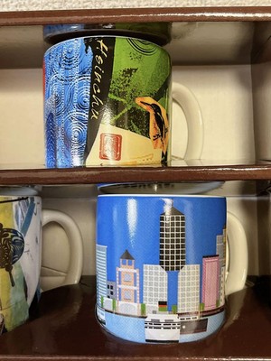 TAIPEI TAIWAN Starbucks mini Mug Cup DEMI ORNAMENT set of 5 NEW | eBay