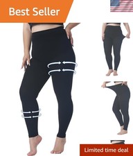 Plus Size 4XL Medical Compression Pantyhose for Women  Men, 15-20 mmHg Gradu...