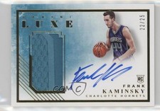 2015 Panini Luxe Rookie Memorabilia Prime 22/25 Frank Kaminsky #RM-RKM Auto 0k4