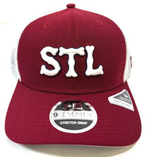 St. Louis Cardinals MLB NE 2024 City Connect Trucker Snapback Hat~Scarlet