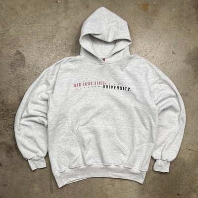 Vintage 90s San Diego State University hoodie Size Large grey SDSU Sports