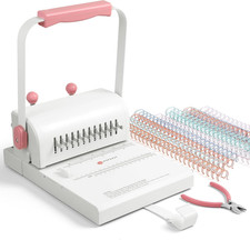 Binding Machine Hole Pitch 2:1 - Portable Book Binding Kit with 10PCS 5/8'' Bind