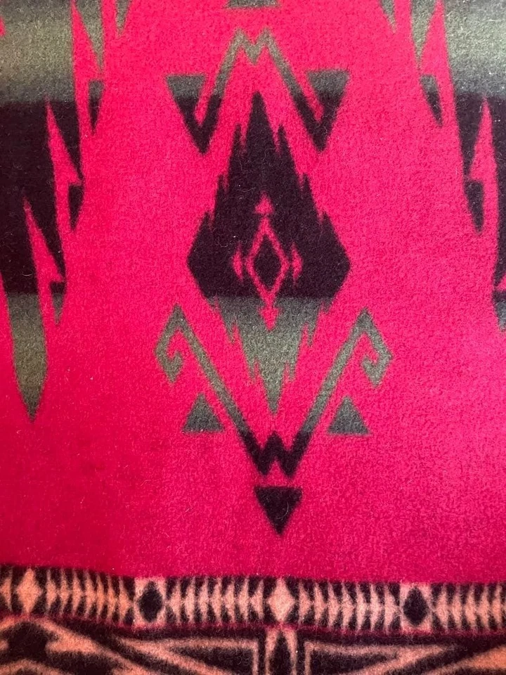RALPH LAUREN Wool Blanket Native American Geometric Multicolor 140cm x 200cm - Image 4 of 4