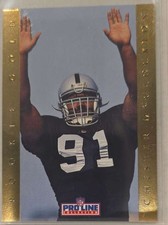 1992 Pro Line Portraits #14 Chester McGlockton Rookie Gold